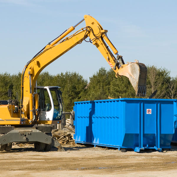 what size residential dumpster rentals are available in Paris PA